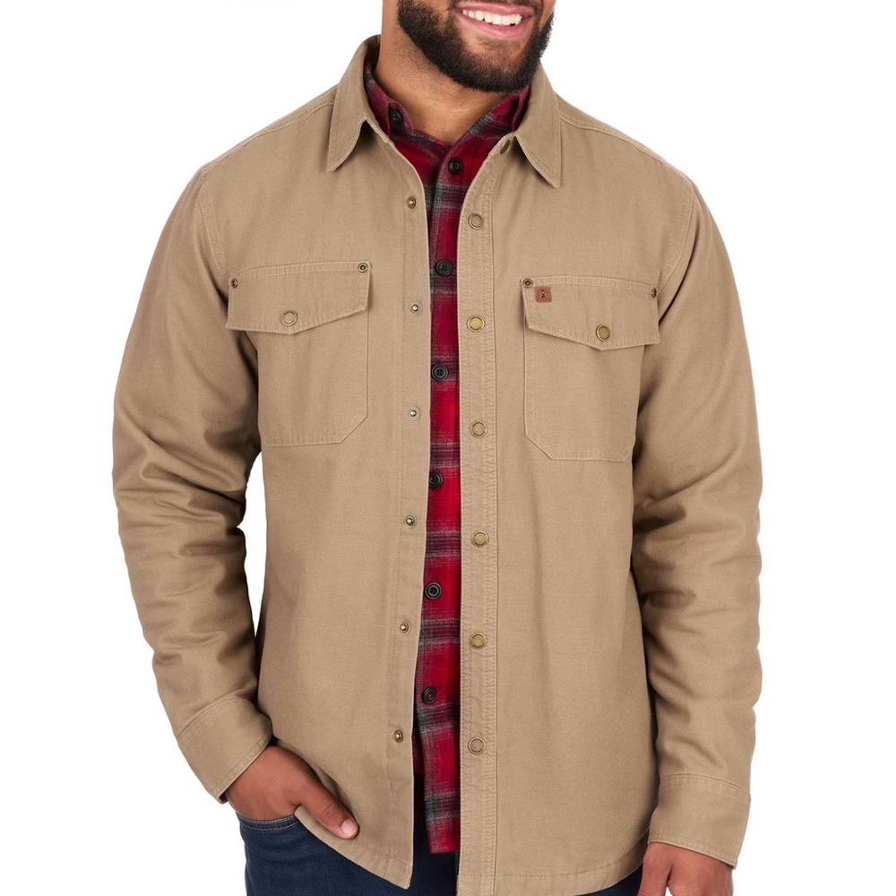 Coleman Khaki Button-Up Jacket XXL coat NEW men’s